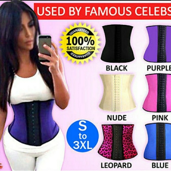 Other - 9 steel boning 100% latex waist trainer